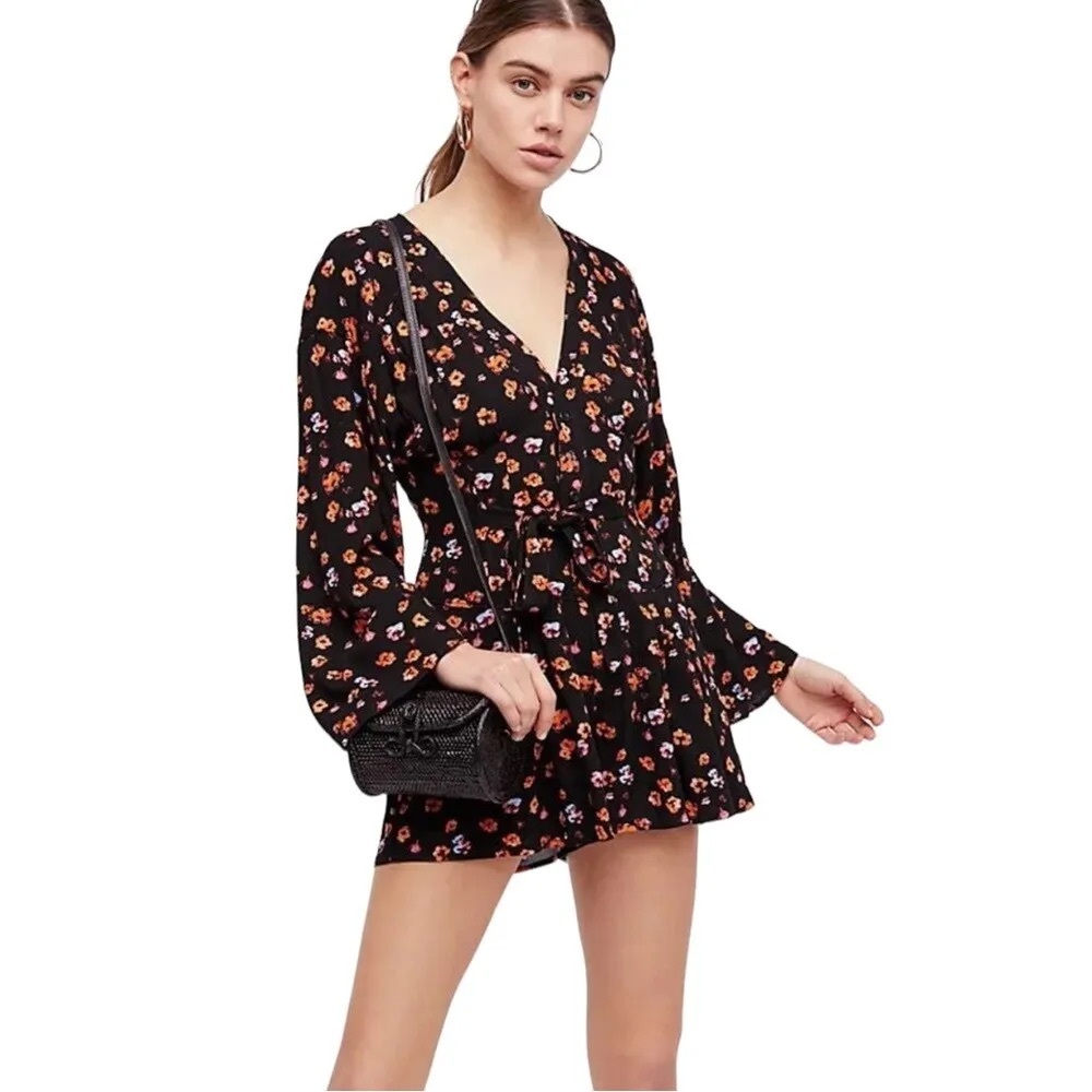 Free People Floral Romper